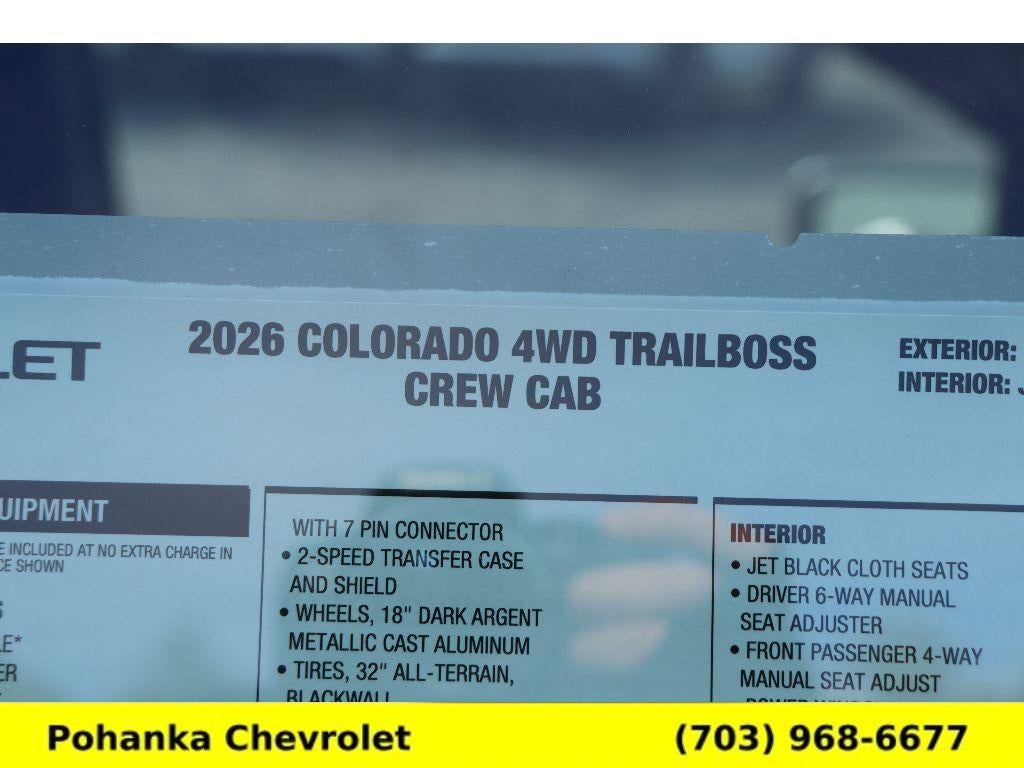 2026 Chevrolet Colorado Trail Boss