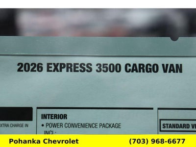 2026 Chevrolet Express Cargo WT
