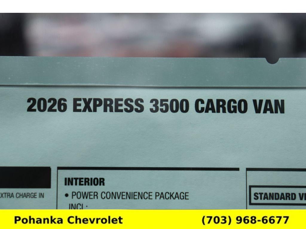 2026 Chevrolet Express Cargo WT