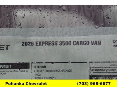 2026 Chevrolet Express Cargo WT