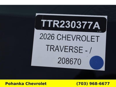 2026 Chevrolet Traverse RS