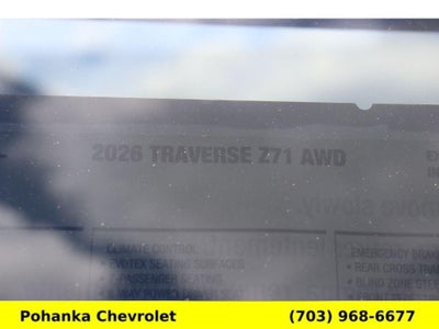 2026 Chevrolet Traverse Z71