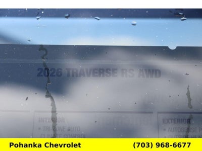2026 Chevrolet Traverse RS