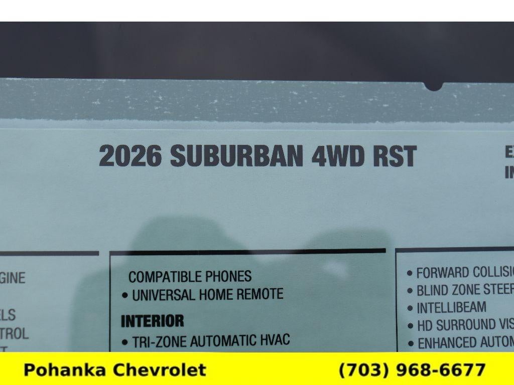 2026 Chevrolet Suburban RST