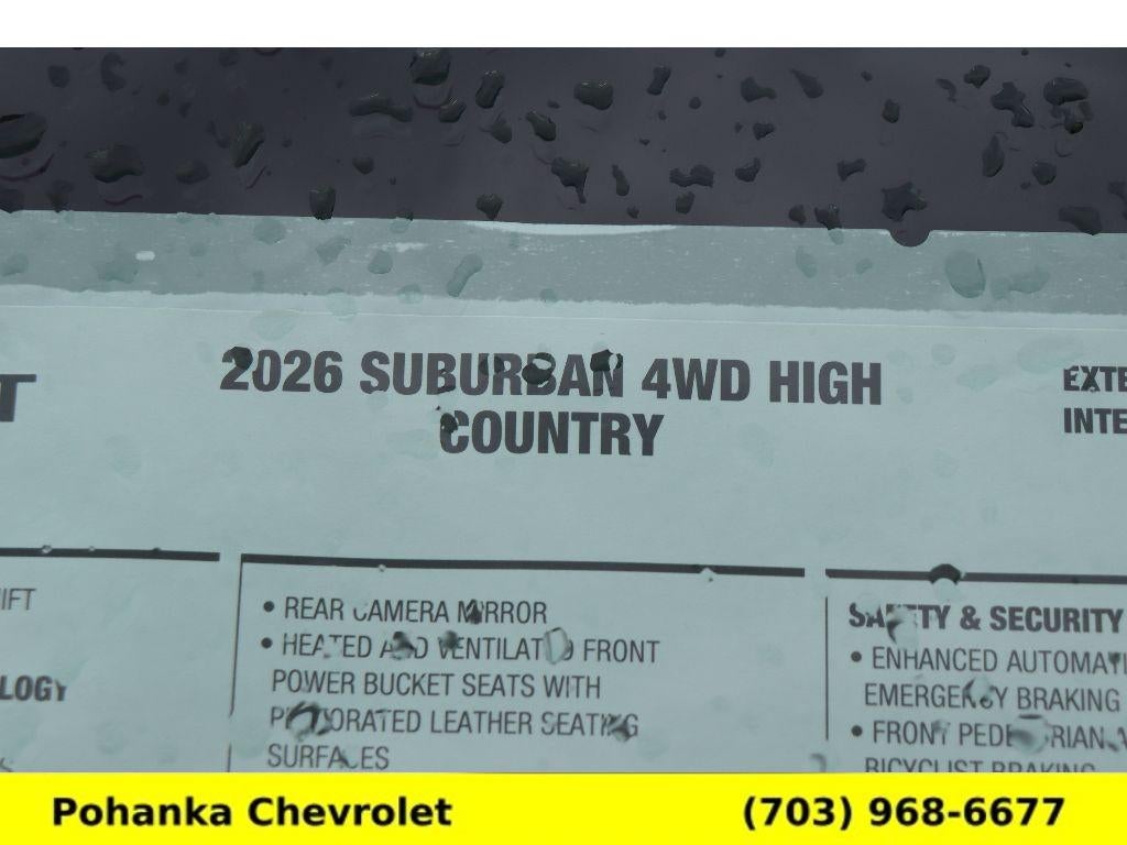 2026 Chevrolet Suburban High Country