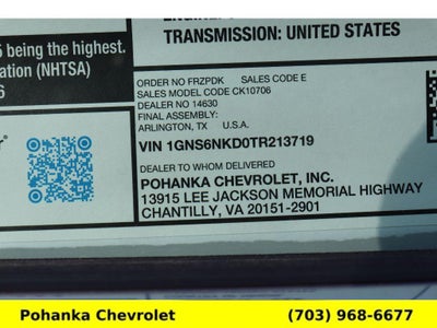 2026 Chevrolet Tahoe LT