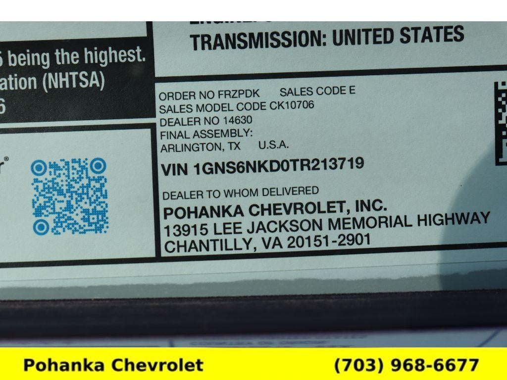 2026 Chevrolet Tahoe LT