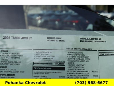 2026 Chevrolet Tahoe LT