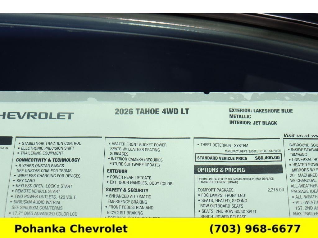 2026 Chevrolet Tahoe LT