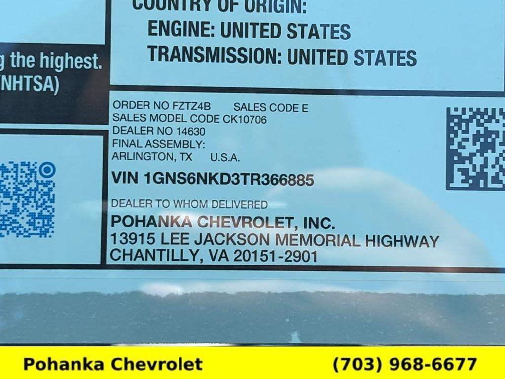 2026 Chevrolet Tahoe LT