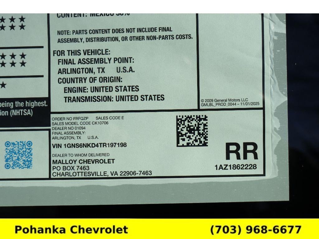 2026 Chevrolet Tahoe LT