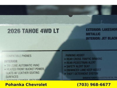 2026 Chevrolet Tahoe LT
