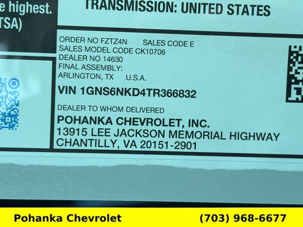 2026 Chevrolet Tahoe LT