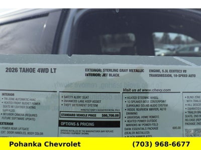 2026 Chevrolet Tahoe LT