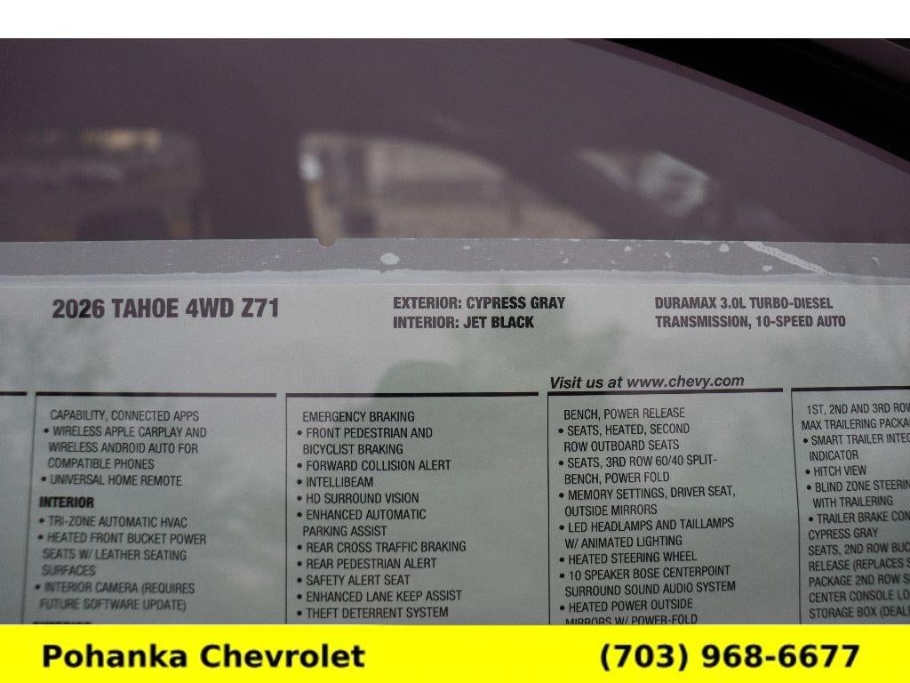 2026 Chevrolet Tahoe Z71