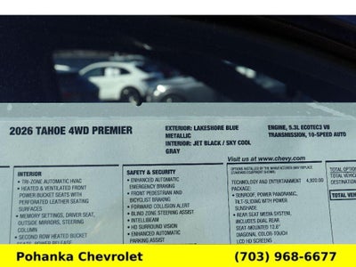 2026 Chevrolet Tahoe Premier
