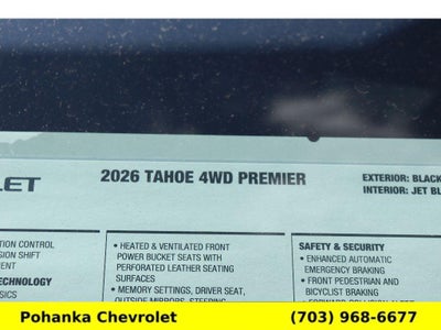 2026 Chevrolet Tahoe Premier
