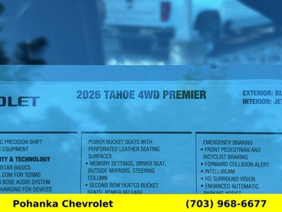 2026 Chevrolet Tahoe Premier