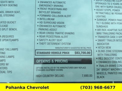 2026 Chevrolet Tahoe High Country