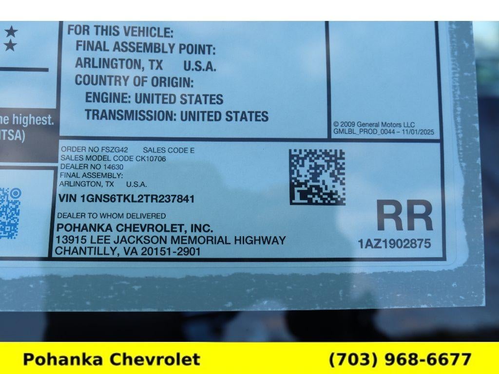 2026 Chevrolet Tahoe High Country