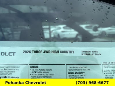 2026 Chevrolet Tahoe High Country