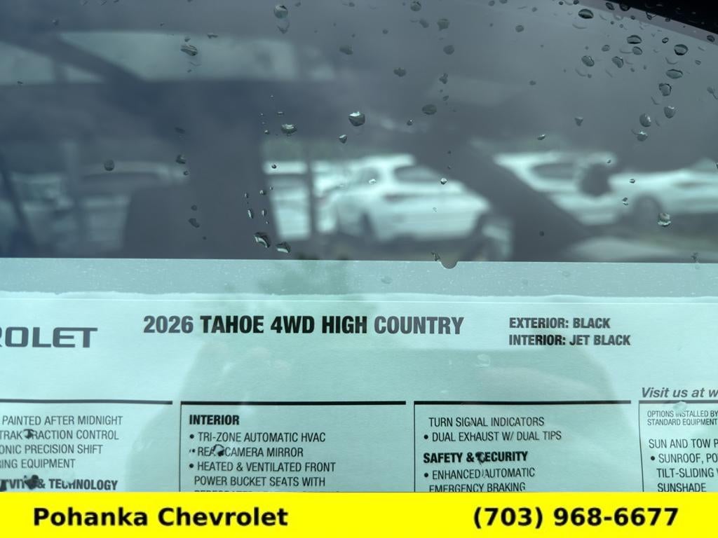 2026 Chevrolet Tahoe High Country