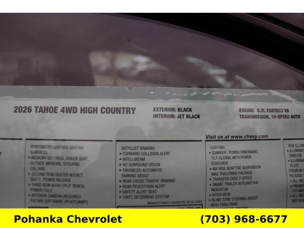 2026 Chevrolet Tahoe High Country