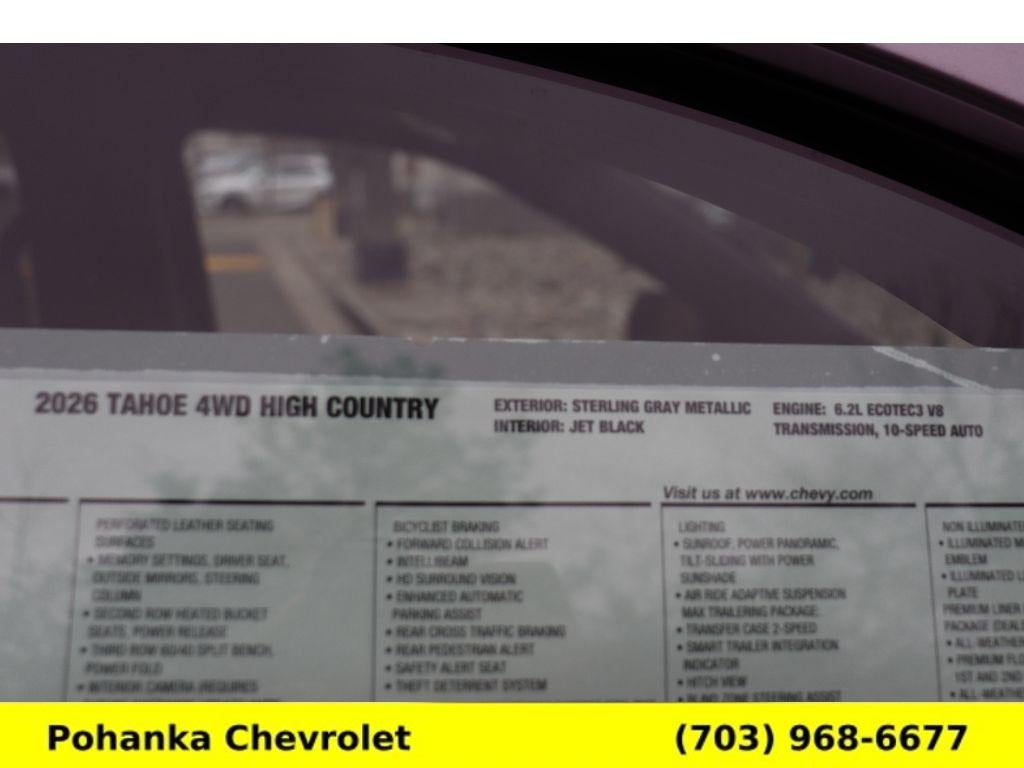 2026 Chevrolet Tahoe High Country