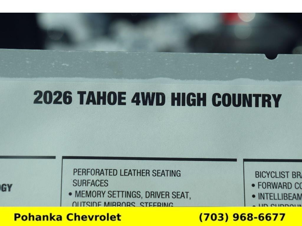 2026 Chevrolet Tahoe High Country