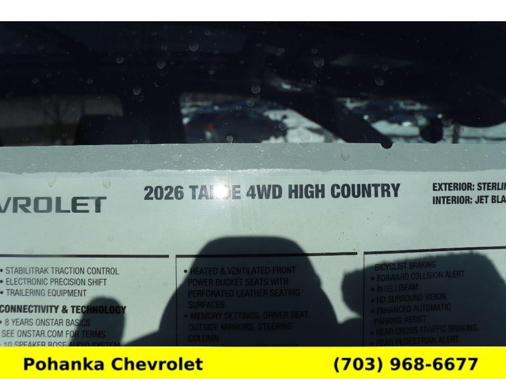2026 Chevrolet Tahoe High Country