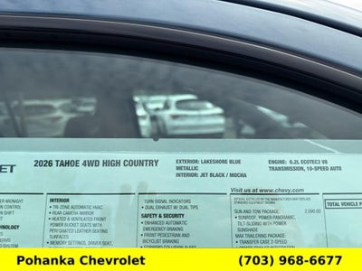 2026 Chevrolet Tahoe High Country