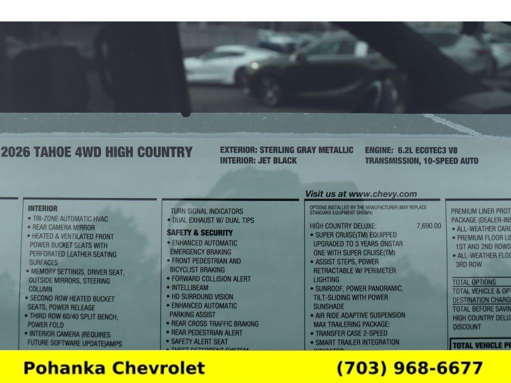 2026 Chevrolet Tahoe High Country