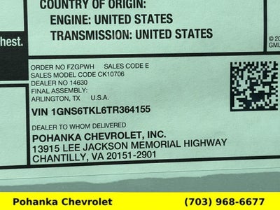 2026 Chevrolet Tahoe High Country