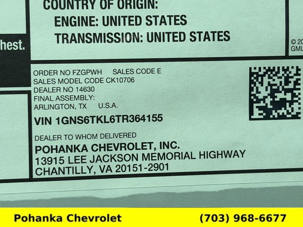2026 Chevrolet Tahoe High Country
