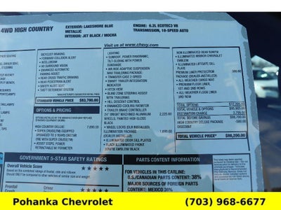 2026 Chevrolet Tahoe High Country