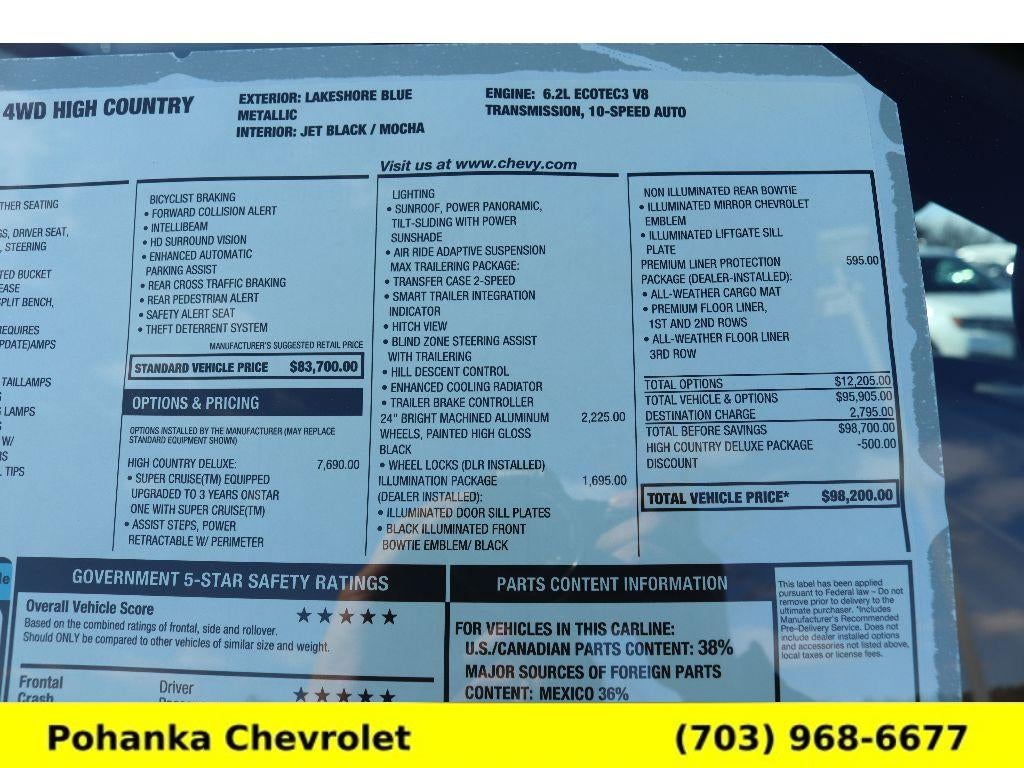 2026 Chevrolet Tahoe High Country