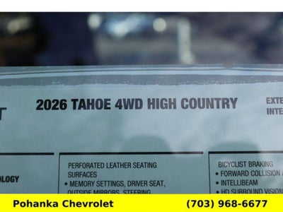 2026 Chevrolet Tahoe High Country