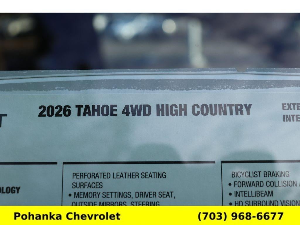 2026 Chevrolet Tahoe High Country