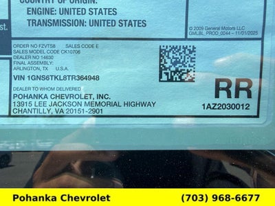 2026 Chevrolet Tahoe High Country