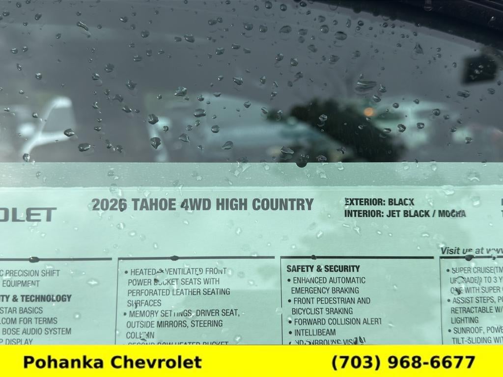 2026 Chevrolet Tahoe High Country