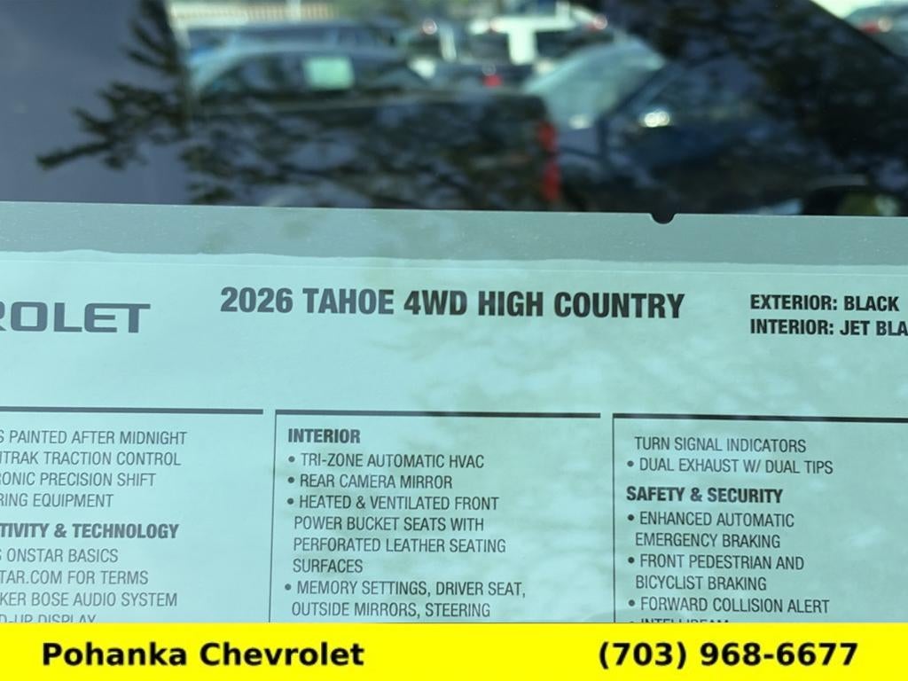 2026 Chevrolet Tahoe High Country
