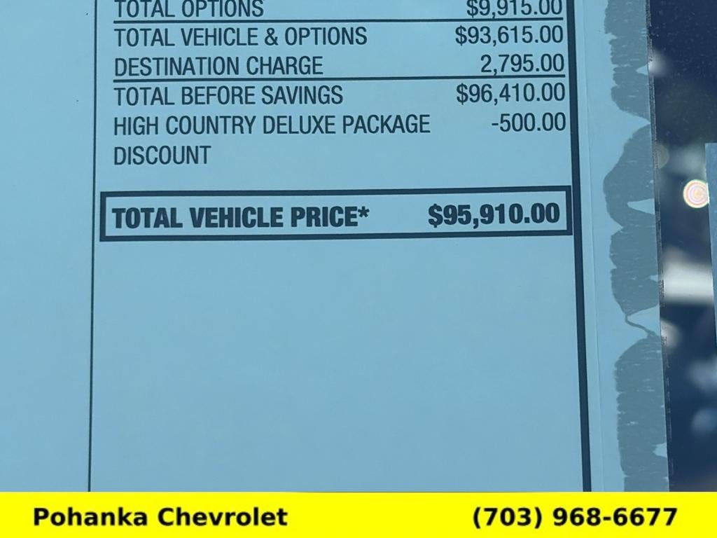2026 Chevrolet Tahoe High Country