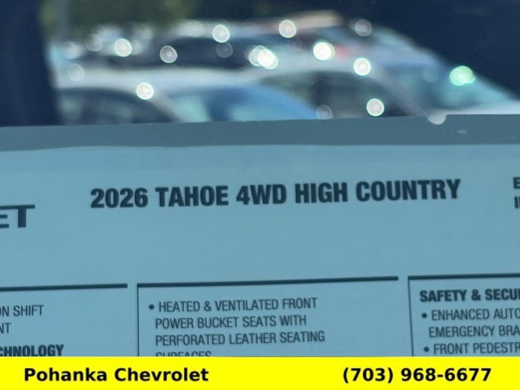 2026 Chevrolet Tahoe High Country