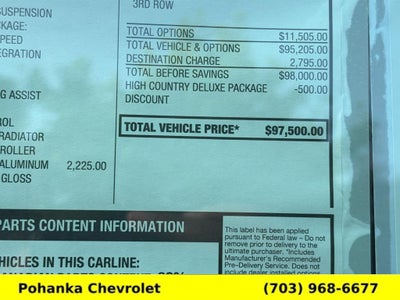 2026 Chevrolet Tahoe High Country