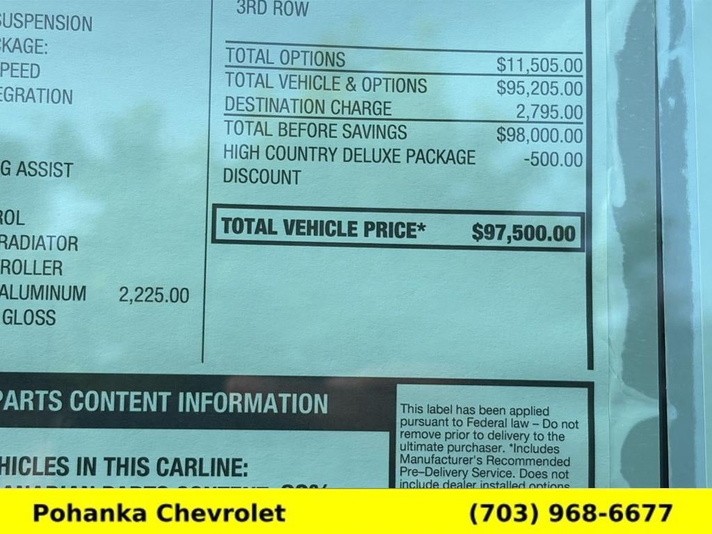 2026 Chevrolet Tahoe High Country