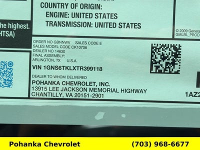 2026 Chevrolet Tahoe High Country