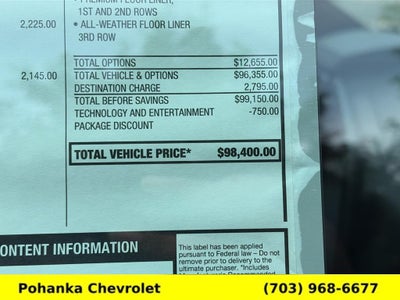 2026 Chevrolet Tahoe High Country