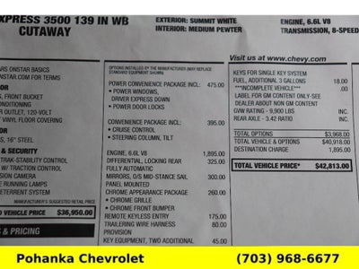 2025 Chevrolet Express Cutaway 3500 1WT