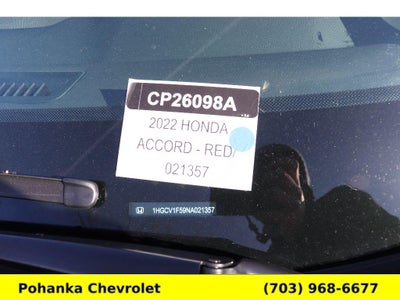 2022 Honda Accord Sedan EX-L