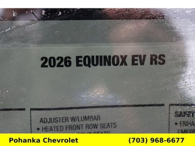 2026 Chevrolet Equinox EV RS